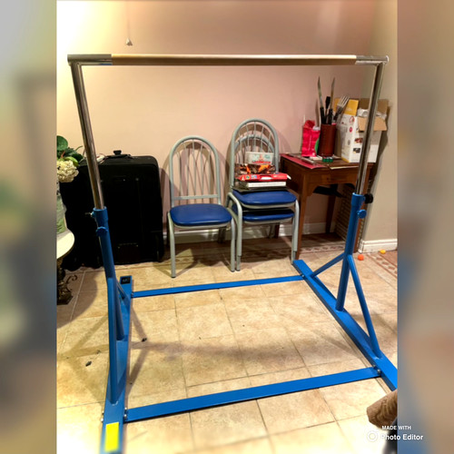 Gymnastics bar with mat - with,